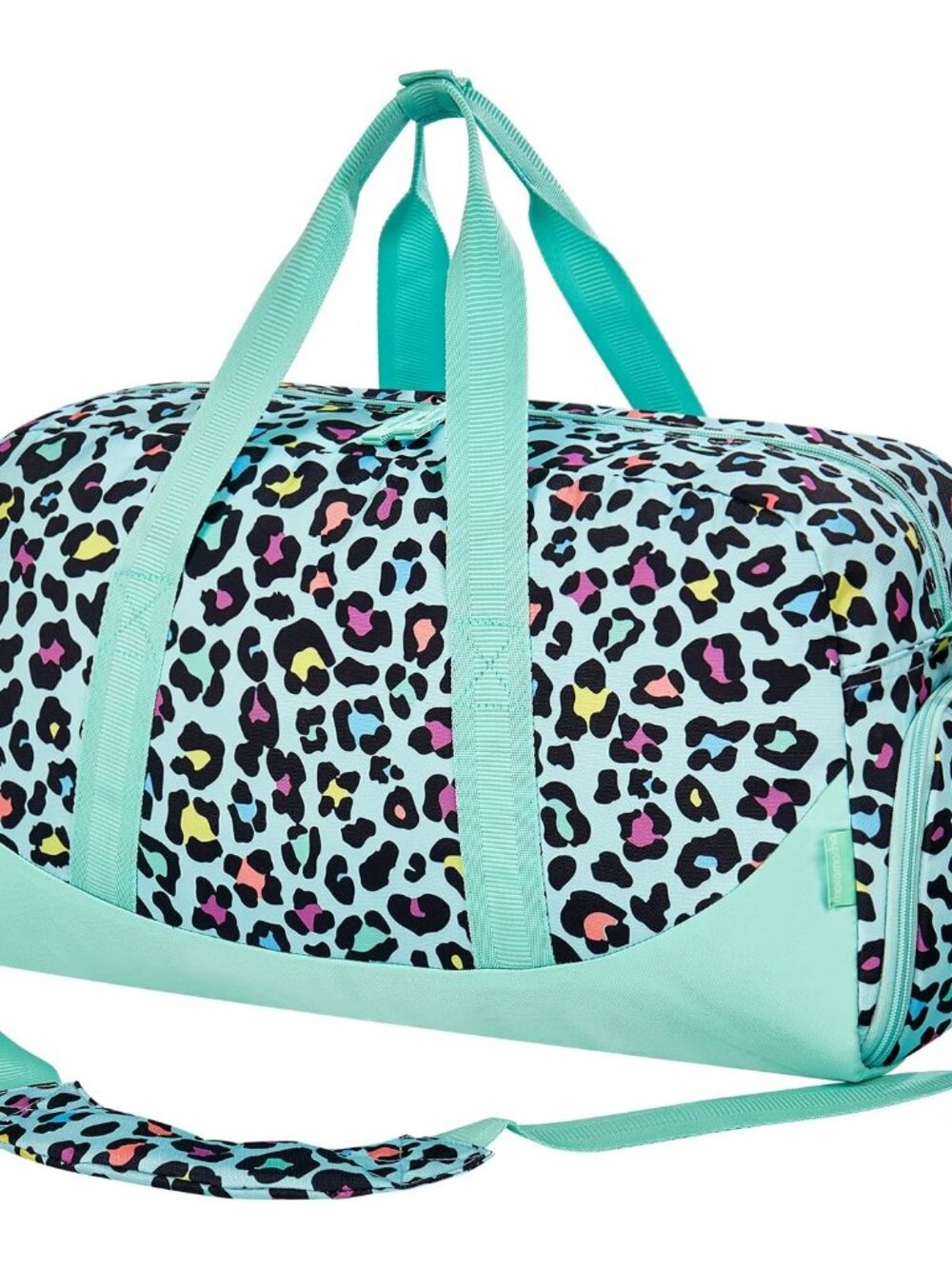 Kids Duffle Bag, Girls Cheetah Leopard Overnight Travel Bags for Kid with Shoes